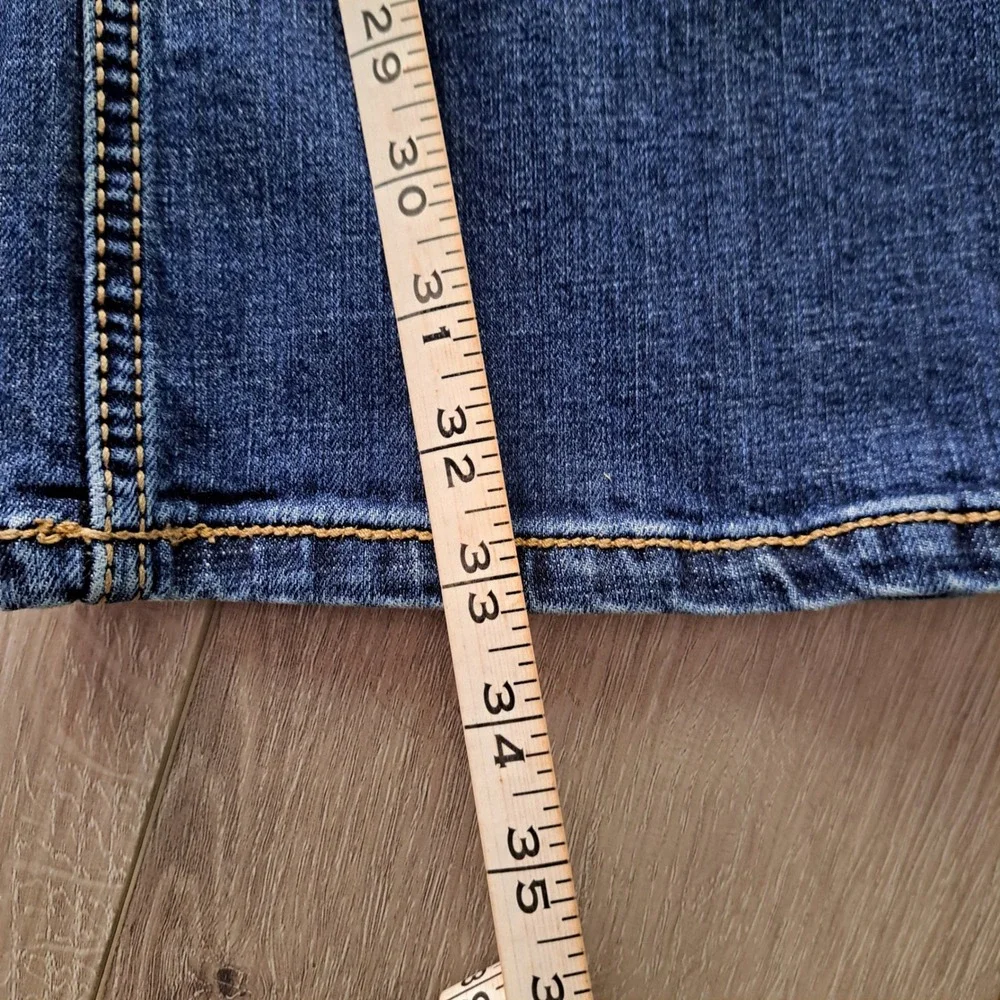 Wrangler Retro Slim Boot Jeans Men 34x34 Blue Stretch Denim 10WLT77LY